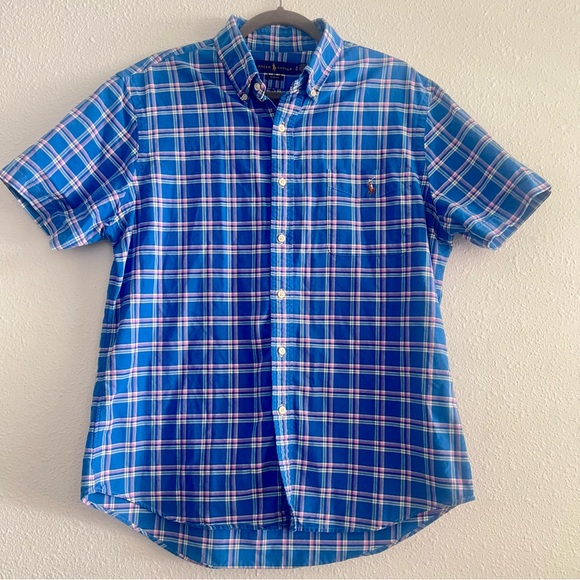 Ralph Lauren Other - Ralph Lauren Men Short Sleeve Plaid Button Down Shirt Size XL